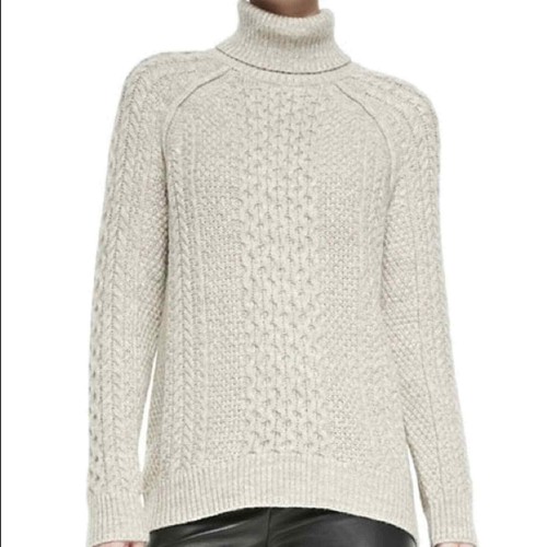 Vince Cable Knit Oatmeal Turtleneck 