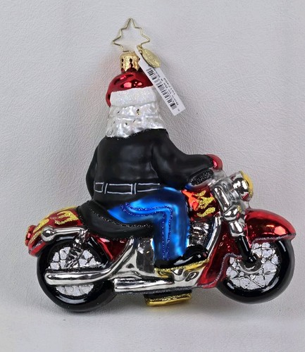 Christopher Radko 2014 Born To Be A Biker Christmas Ornament 1017459 New w Tags - Picture 2 of 8