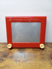Etch A Sketch No. 505 Ohio Art Company Magic Screen Red Frame Working