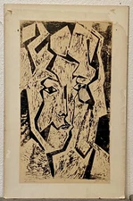 1961 Vintage S GRAVES Limited Edition Hand Signed Woodcut Print