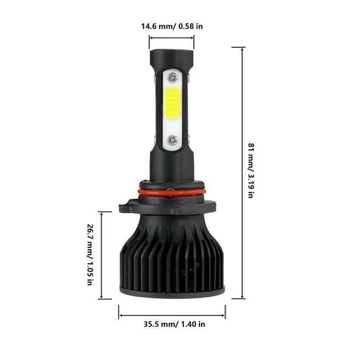 4 Sides 9005 LED Headlight High Beam 6000K for Honda Accord 2017-2019 2020 2021 - Picture 12 of 12