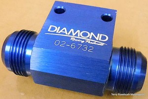 Diamond-Racing-02-6732-Dry-Sump-Manifold-Fitting-16AN-Male-1-1-2-034-NPT-Female