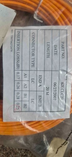 20m LC TO LC OPTICAL CABLE 62.5/125 - Picture 2 of 3