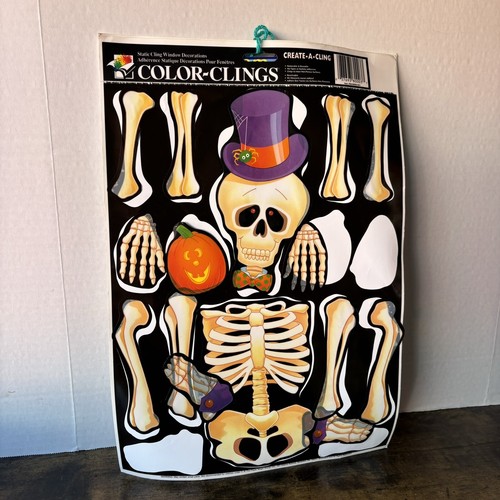 Halloween Decorations 3 Sheets Classic Hologram Clings Reusable Window Stickers - Picture 9 of 15