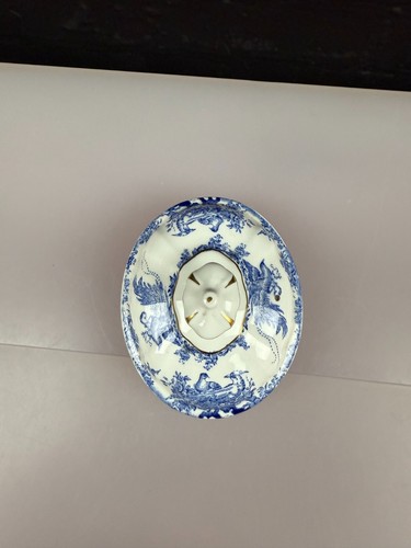 Royal Crown Derby Blue Aves Replacement Large Oval Tea Pot Lid - Picture 5 of 7