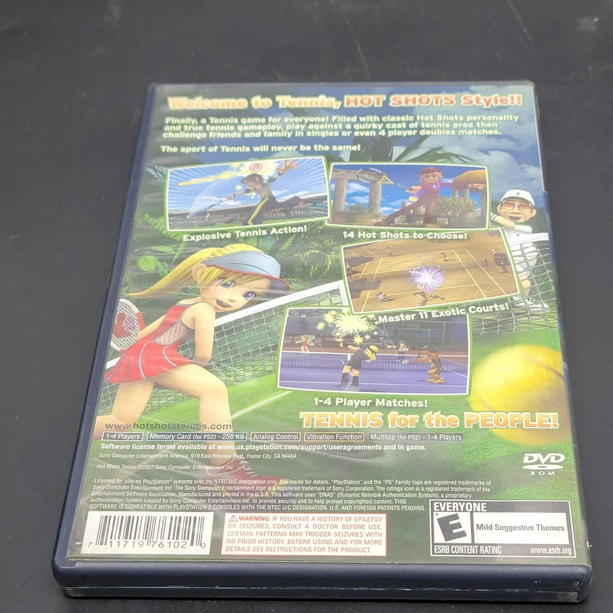 Lot Of 2 PS2 Games: Hot Shots Tennis (New) & Hot Shots Golf (used)  711719761020