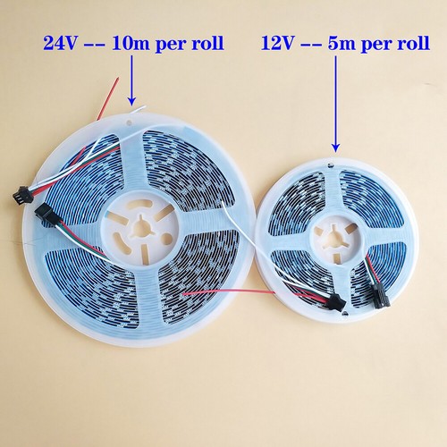 12V 24V 16703 IC Addressable 5050 RGB LED Pixel Flexible Strip Light Dual Sign - Picture 3 of 13