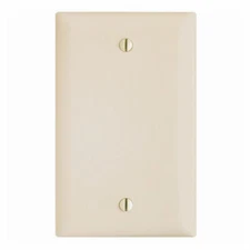 Blank Single Gang 1-Gang Wall Face Plate Outlet Switch Cover Off-White - Almond