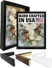 2-3/16" Black Shadow Box Picture Frame 11x14 12x18 16x20 24x36 30x40 36x36 +