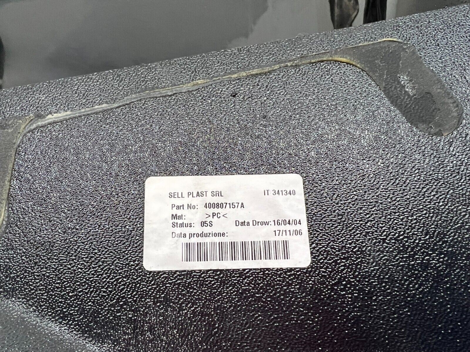 LAMBORGHINI GALLARDO DRIVER LEFT RADIATOR FAN AIR CONVEYOR DUCT OEM 400807157A