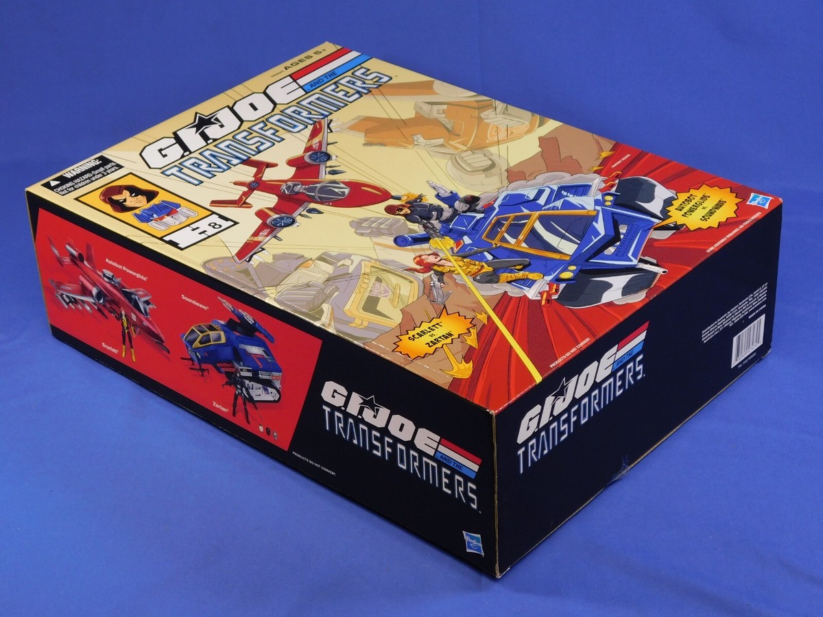 GI JOE TRANSFORMERS 2016 SDCC #8 POWERGLIDE VS SOUNDWAVE SEALED | eBay