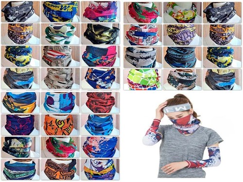 Unisex Multipurpose Neck Gaiter Face Scarf Sun Shield Windproof Headwea 976 - Imagen 9 de 16