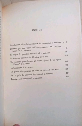 Barthes Greimas Eco Morin Todorov - L' Analisi Del Racconto- Bompiani 1969 1a ed - Foto 5 di 8