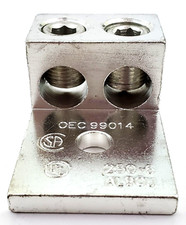 Morris 90816 Double Barrel Mech Lug 250 MCM - #6 AWG .41" Hole Dual Rated