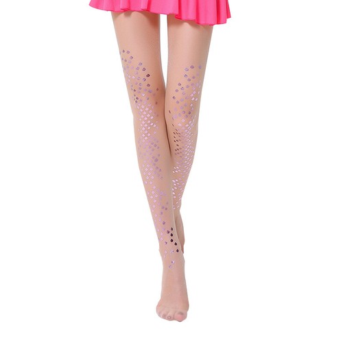 New Fish Scale Tights Stockings Mermaid Pantyhose Dance Gymnastic Clubwear Shiny - Picture 13 of 17