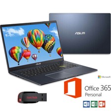 NEW ASUS 15.6" Intel laptop + Office 365 128GB SSD 4GB RAM Win10 + USB Drive