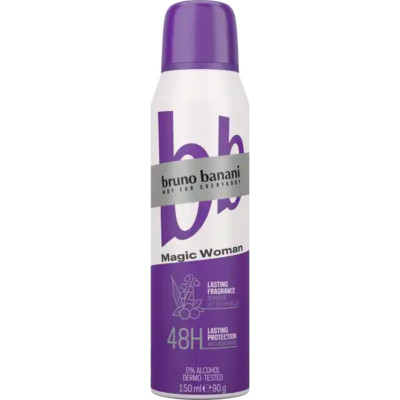 BRUNO BANANI antiperspirant spray MAGIC WOMAN 150ml  FREE SHIPPING