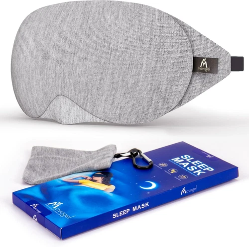 Mavogel Cotton Sleep Mask - Updated Design Light Blocking Sleep Eye Mask, Soft a