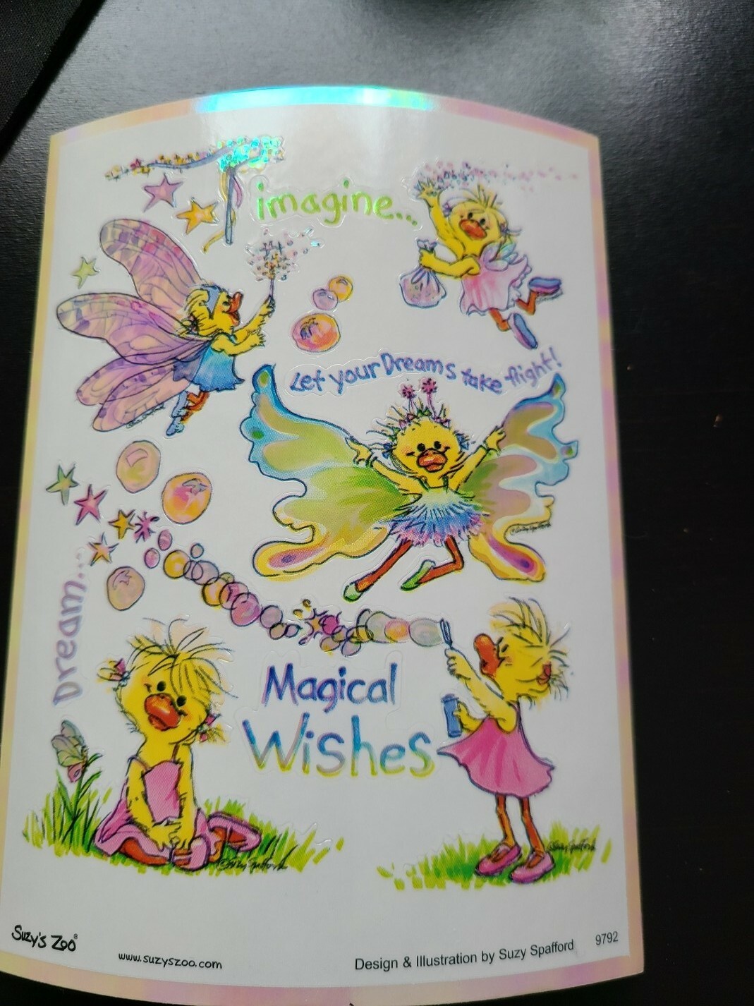 Suzy S Zoo Stickers 25 Sheets Fairies Imagine Dream Magical Wishes Iridescent For Sale Online Ebay