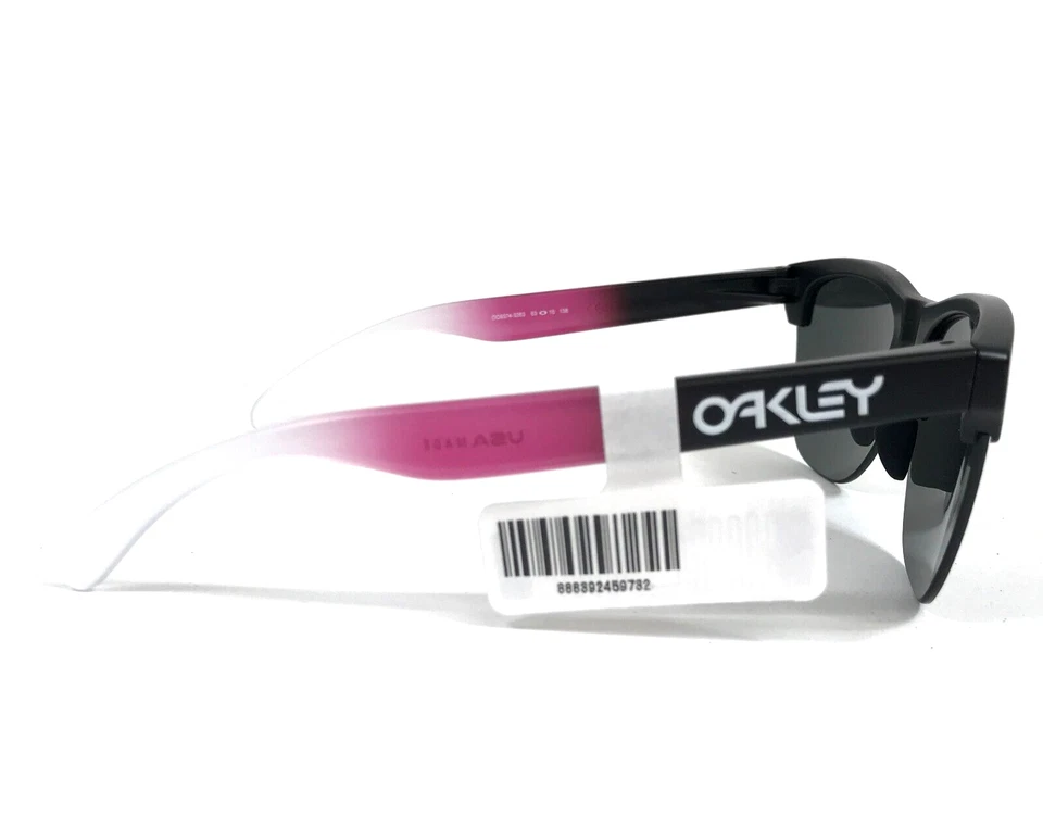 Oakley Sunglasses Frogskins Lite OO9374-3263 Ignite Pink Fade Prizm Black Lenses - Image 4 of 4