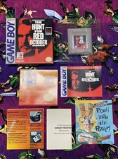 The Hunt for Red October 100% COMPLETE CIB Nintendo Gameboy Sean Connery USA RRR