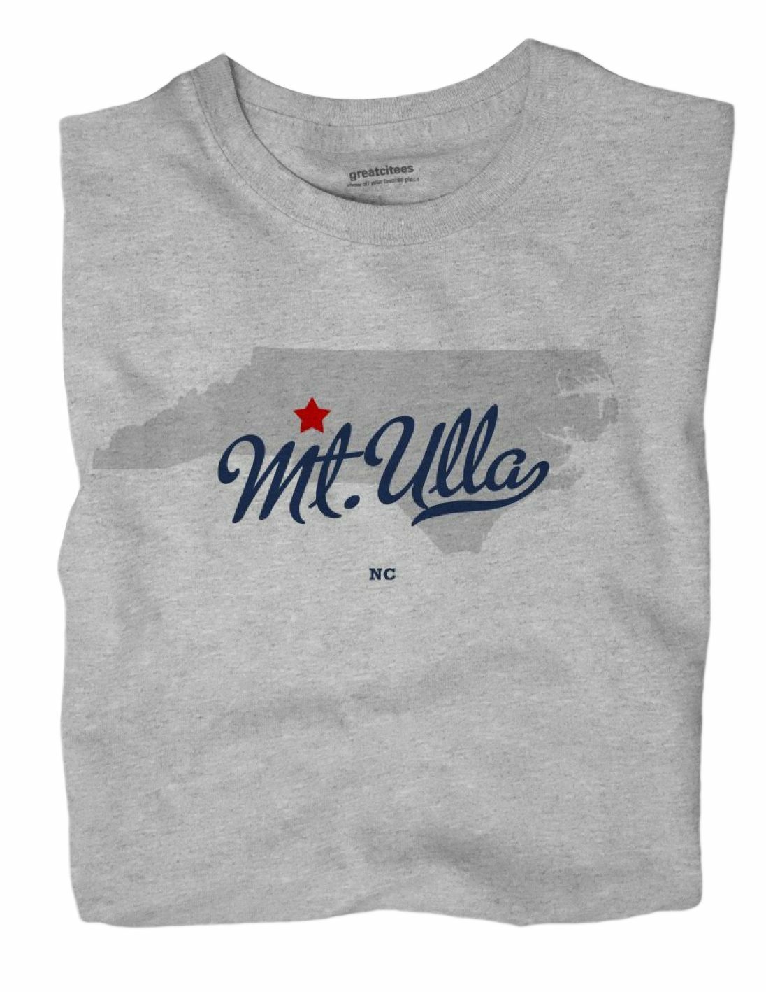 Mt.Ulla North Carolina NC T-Shirt MAP