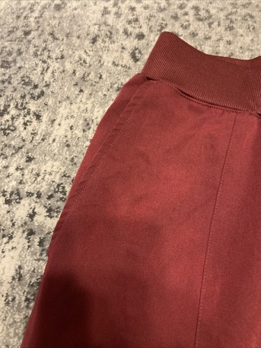Fabletics Pants Mens XLT Burgundy Stretch Drawstring Active Scrub Bottom Intake - Picture 6 of 21