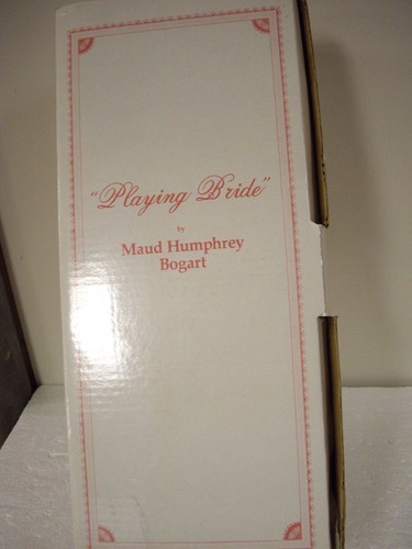 Bambola da sposa da gioco vintage The Hamilton Collection Maud Humphrey Bogart 16. 5" - Foto 4 di 4