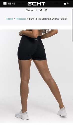 Etch booty scrunch bike shorts