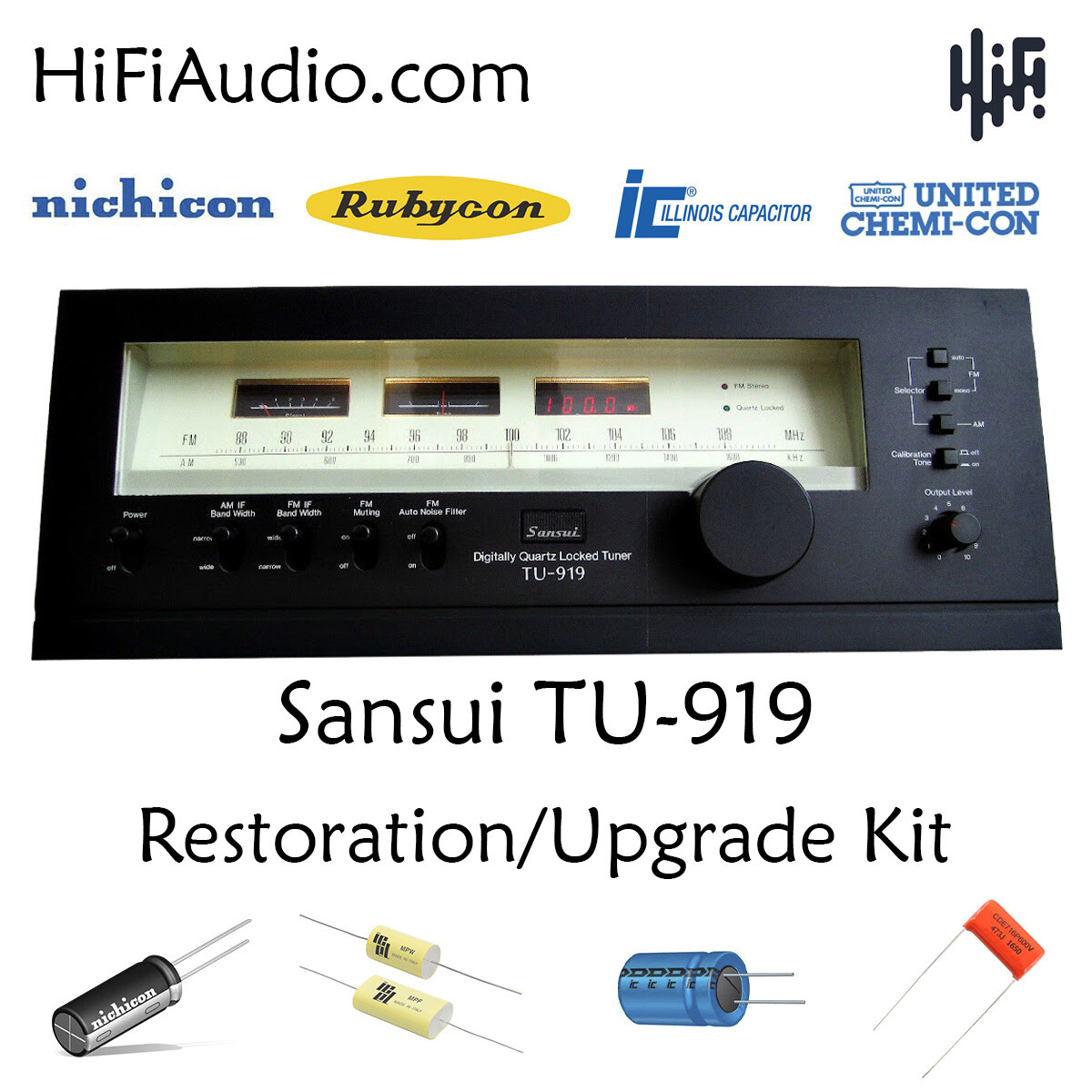 Sansui TU-919 tuner rebuild restoration recap upgrade kit repair