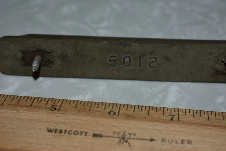 Antigua parada protectora de goma para silla de ruedas médica de madera Colson Company Elyria Ohio Foto 4 de 4