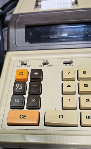 Vintage Texas Instruments TI-5219 Electric Printing Calculator Paper Roll Works - Picture 2 of 5