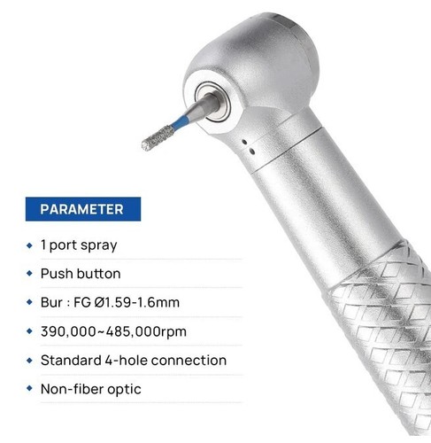 COXO Dental Super Mini Pieza de Mano Turbina de Aire de Alta Velocidad Medio Oeste 4 Agujeros CX207-B - Imagen 3 de 12