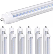 12 Pack T8 8FT LED Shop Light Bulbs FA8 Single Pin 45W 72W 120W LED Tube Lights