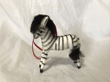 VINTAGE KUNSTLERSCHUTZ GERMANY ZEBRA Horse ORNAMENT FIGURINE