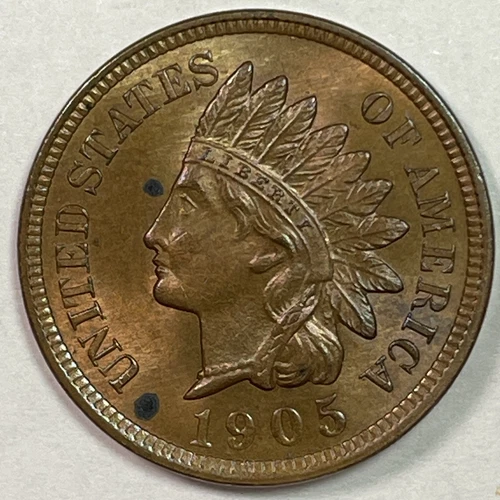 1905 Indian Head Cent Uncirculated UNC Coin #19994
