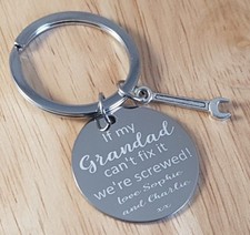 Fathers Day - Personalised Gift - If my Grandad can't fix it we're screwed / Dad