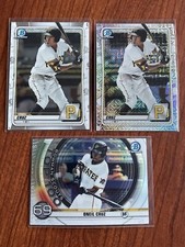 O’NEIL CRUZ Lot of (3) 2020 Bowman Chrome Prospects MOJO Refractor, Base, Scouts