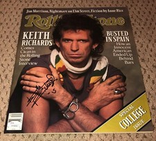 KEITH RICHARDS SIGNED ROLLING STONES MAGAZINE JSA AUTOGRAPH LOA FULL LETTER 
