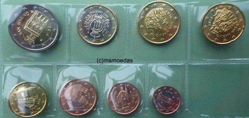 San Marino KMS 8 Euromünzen mit 1 Cent bis 2 Euro Münzen coin Jahr Motiv Wahl - Bild 14 von 22