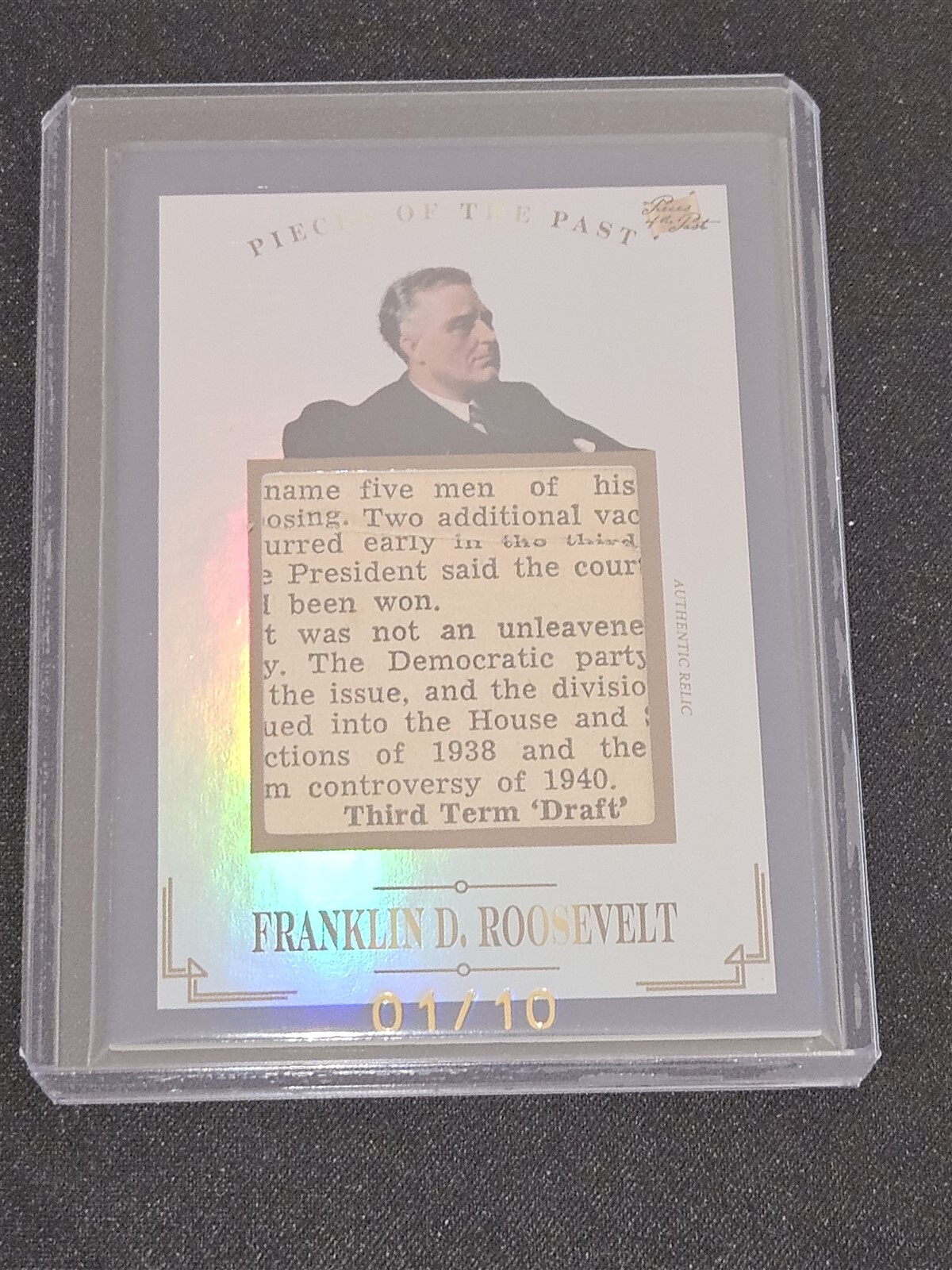 2023 Pieces of the Past Historical Franklin D. Roosevelt Blue Jumbo