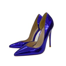 Women Patent Leather Pointed Toe 12cm Stiletto High Heels Pumps OL Party Shoes