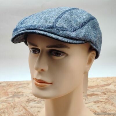 Gr.62 Göttmann Schirmmütze Mütze Flatcap Chicago Grau Sommer Neu mit Ett.