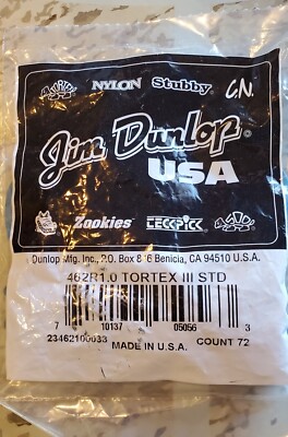 Dunlop DUNLOP 462R1.0 Tortex  TIII Guitar Picks 1.0mm  72 Picks
