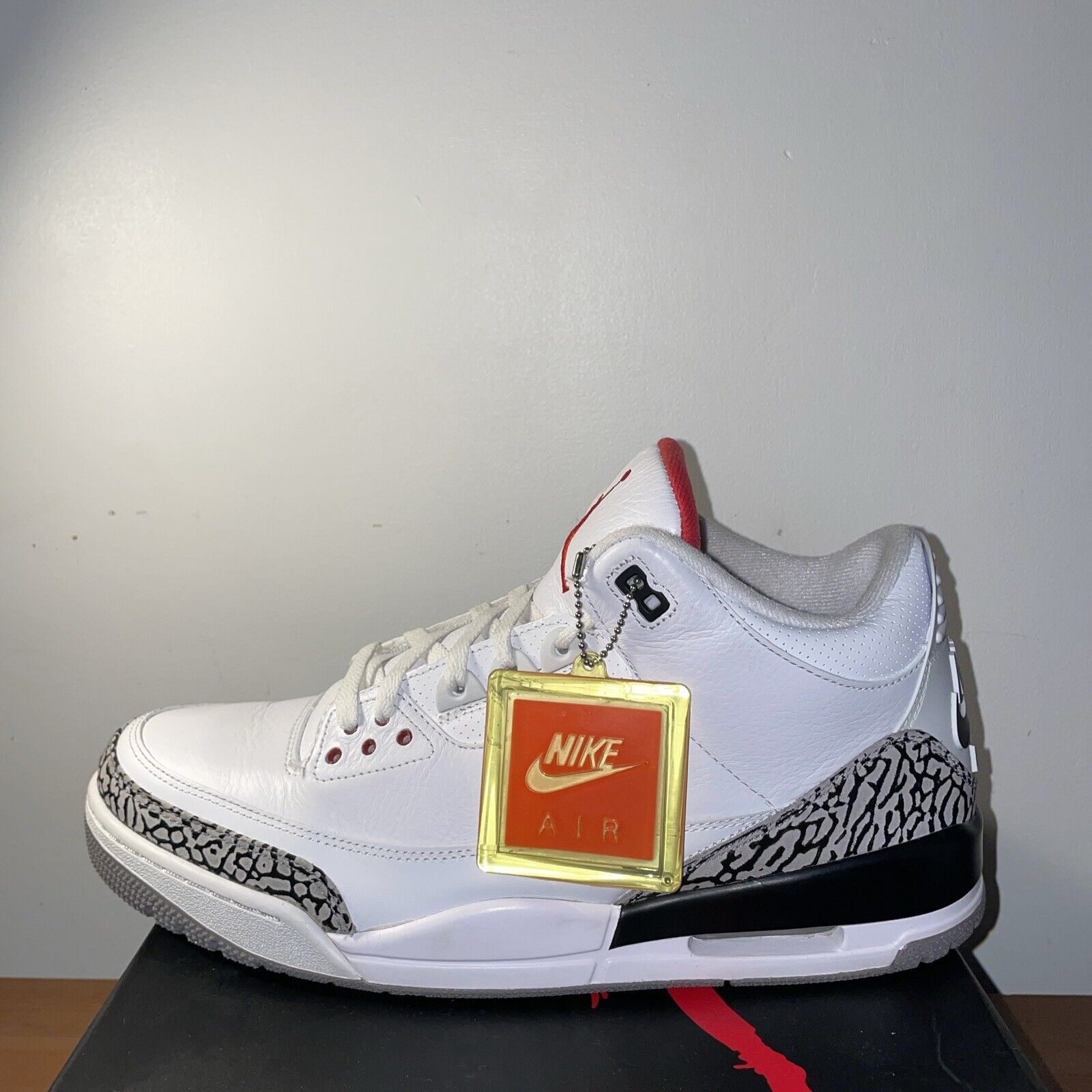 Size 13 - Nike Air Jordan 3 White Cement 88 2013 … - image 4