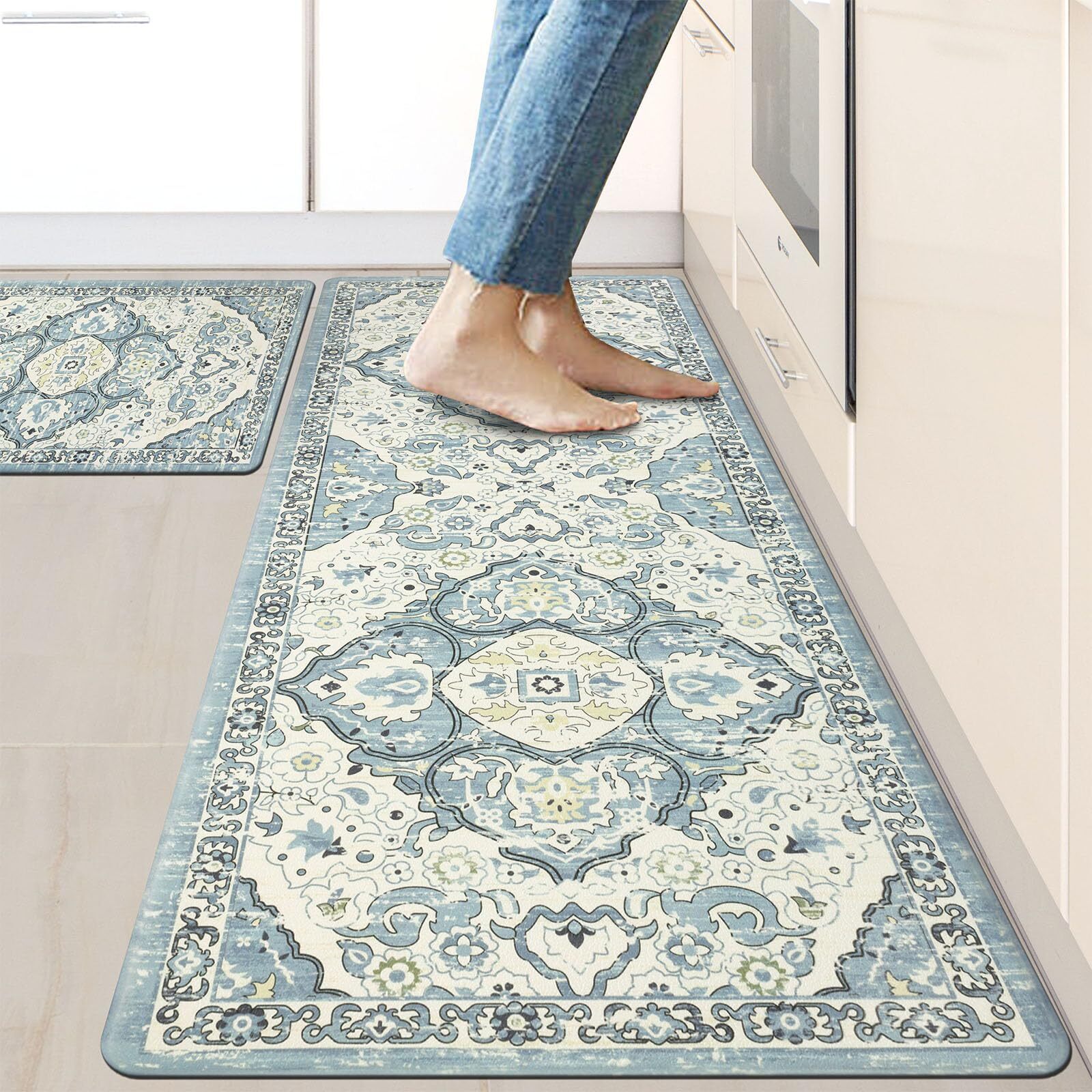 Ileading Anti Fatigue Kitchen Mat Set Of 2 Waterproof Farmhouse Comfort Standing Mat Non Skid - View #11