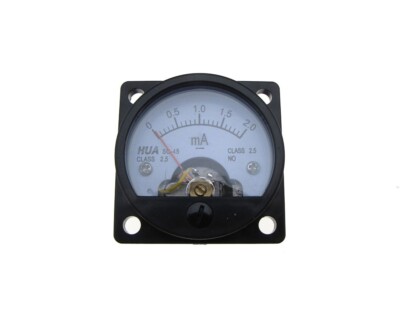 DC 2mA Analog Needle Panel DC Current Ampere Ammeter SO-45