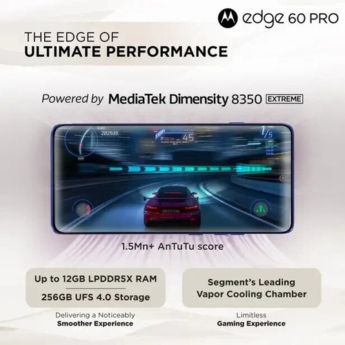 MOTOROLA Moto Edge 60 Pro 5G-Factory Unlocked-8GB 256GB-Blue (NO TARIFFS IN USA) - 第 7/12 張圖片