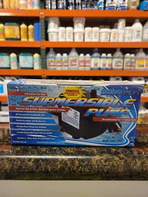 Active Aqua Submersible Pump 160 Water - 160 GPH Powerful Magnetic Drive 8 Watts