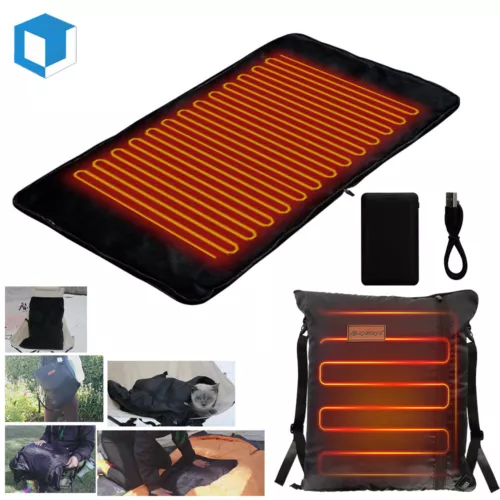 Heated Sleeping Bag Pad Electric Warm Heating Liner Blanket Hammock Underquilts